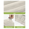 thumbnail image 4 of Beige Wood Grain Bar Stool Covers Set of 2, Rustic Retro Wooden Plank Farmhouse Stretch Washable Bar Chair Covers with Backs, Removable Pub Counter Height Chair Cover for Kitchen Dining Room Cafe, 4 of 7