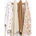 thumbnail image 3 of Gerber Baby Boy or Girl Unisex Flannel Blankets, 4-Pack, Retro Floral, 3 of 16