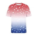 thumbnail image 7 of UVEASISHA Mens American Flag Patriotic T-Shirts Short Sleeve Eagle Printed 4th of July Shirt Big and Tall Fashion Hipster Graphic Tees Independence Day Shirt Purple 4XL, 7 of 7