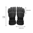 thumbnail image 2 of JINCBY Clearance,Electric Heating Gloves Ski Heating Gloves Five-finger Back Heating Cotton Gloves Gift for Women, 2 of 6