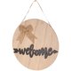 thumbnail image 3 of Front Door Decorations Outside Wood Door Hanging Board For Home Decoration Light Brown 30X30CM Hanging 1Set, 3 of 3
