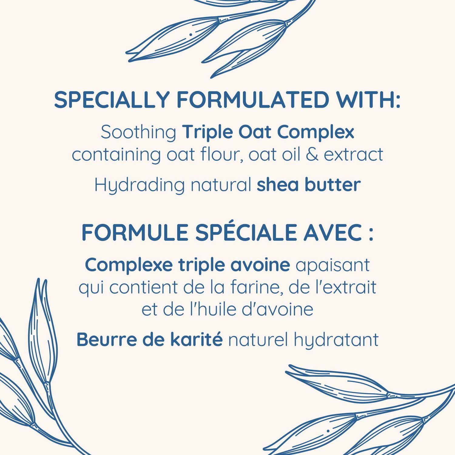 Crème hydratante apaisante Aveeno, lotion pour le corps, beurre de karité, extrait d'avoine, hydratant pour peau très sèche, sans parfum