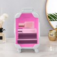 thumbnail image 5 of Locking Storage Box, Makeup Storage Box, Walkable Simulation Mini Storage Trolley Luggage Cosmetic Storage Box Home Furnishing Decoration, Cosmetic Storage Box, 5 of 5