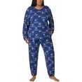 thumbnail image 3 of Hogwarts Harry Potter Women's Pajama Set, Long Sleeve Top and Jogger Pants, Blue, 2-Piece Lounge Set, Small, 3 of 5