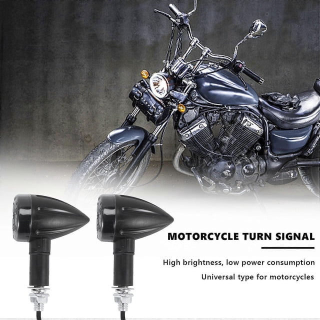 2Pcs Motorcycle Turn Signal 6Led Indicator Locomotive Universal Turn Signal