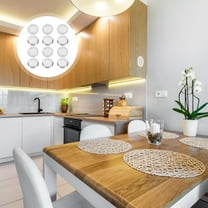 WHAMVOX 12 Pcs Air Vent Extender Grille Ventilation Door Wardrobe Covers Circular Vents