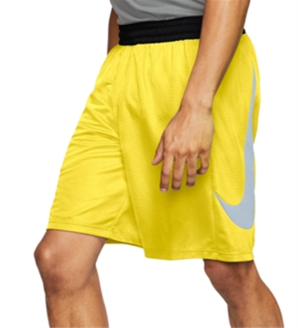 Nike Men's Hbr Basketball Shorts Yellow Size Large