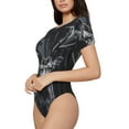 thumbnail image 5 of Cauagu Majestic Forest Stag Women's Crew Neck Round Short Sleeve T Shirts Tops Bodysuit Daily Jumpsuit-Medium, 5 of 7