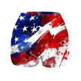 thumbnail image 5 of LEBONYARD Summer Clearance Womens Shorts,Women's Shorts with Comfortable Fit,Women's Independence Day High-waisted Summer Print Leggings Beach Shorts Red S, 5 of 6