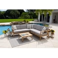 thumbnail image 3 of Laguna 16 Piece Wood Outdoor Patio Furniture Combination Set in Eucalyptus, 3 of 10