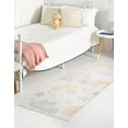 thumbnail image 4 of Unique Loom Whimsy Kids Collection Area Rug - Rainbow, Stars, And Clouds (2' 2" x 3' 11" Runner Ivory/Light Blue) Perfect For Kids Bed Room/Nursery Room/Living Room/Class Room/Play Room, 4 of 6