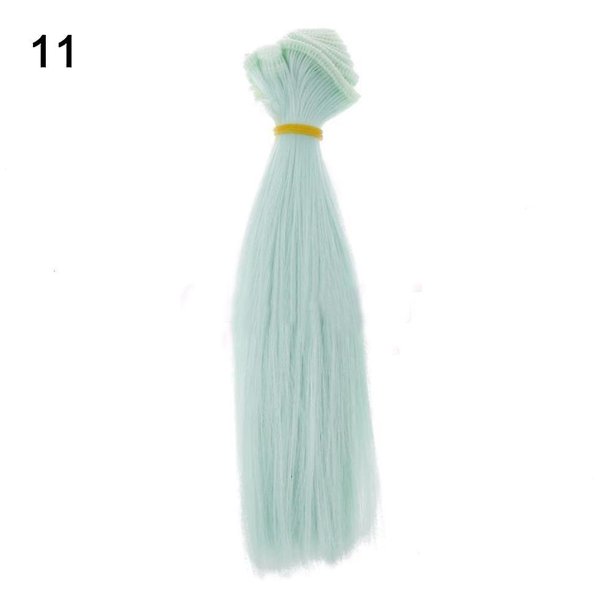 Accesorios hermosos de la muñeca de la peluca de DIY azul 15cm