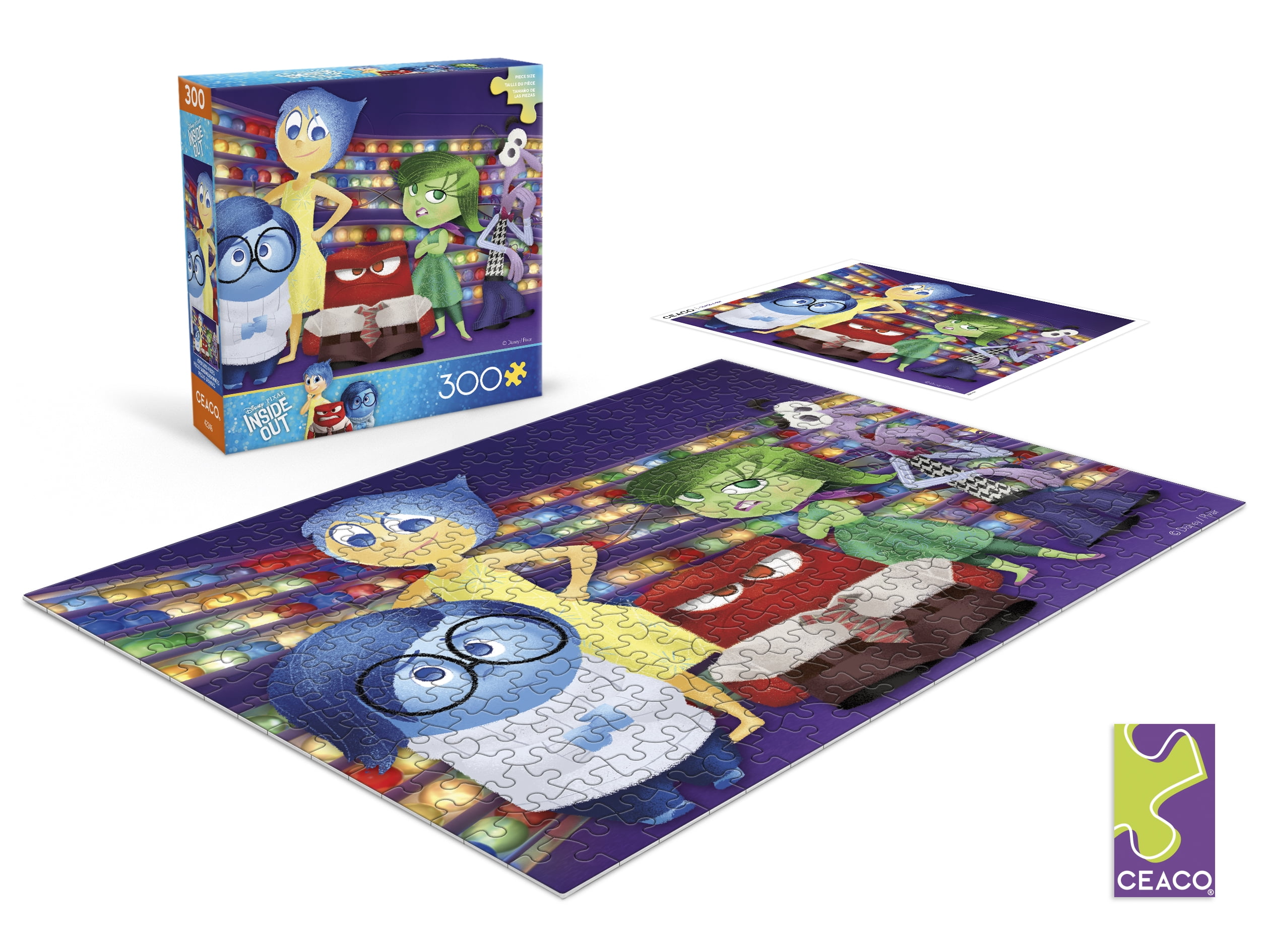 Ceaco 300 Piece Inside Out Characters Interlocking Jigsaw Puzzle