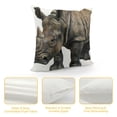 thumbnail image 4 of Realistic African Safari Grasslands Majestic Rhinoceros Wild Beast Decorative Figurine  Long Pachyderm Rhino Statue Endangered Wildlife Animal Decor Sculpture, 4 of 5