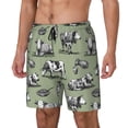 thumbnail image 1 of Balery Farm Cows Bañador para hombre, shorts de playa de secado rápido con entrepierna y forro de compresión-Medium, 1 of 6