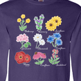 thumbnail image 4 of Inktastic Wild Flower Chart Long Sleeve T-Shirt, 4 of 5