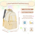 thumbnail image 3 of DAKIMOE Kids Backpack, Large Capacity School Bookbag for 15.6 Inch Laptop, Water-Resistant Cute Girl Backpacks for Teen adults, Lightweight Travel Daypack for Middle School College, 3 of 9