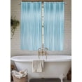 thumbnail image 4 of Teal Blue Living Room Curtains 2 Panel, Modern Abstract Art Ombre Striped Cafe Window Treatment, Extra Long Farmhouse Bedroom Bathroom Kitchen Curtains Drapes 104"x72", 4 of 6
