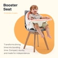 thumbnail image 6 of HARPPA 4-in-1 Convertible High Chair for Babies and Toddlers, Feeding Chair for Infant,Pink, 6 of 15