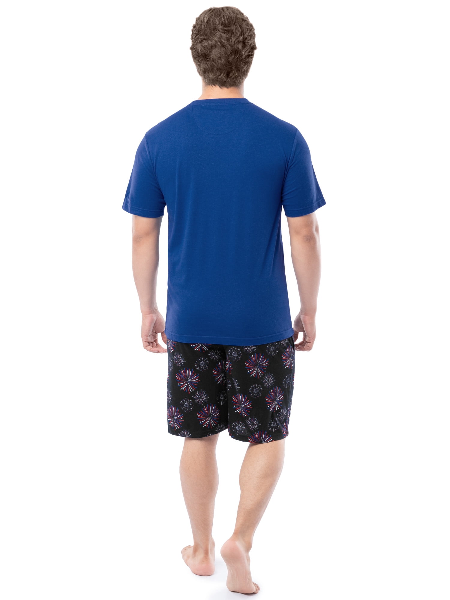 Fruit of the Loom Men's Father's Day Americana Graphic Sleep T-shirt and Pajama Short Set, Sizes S-XL