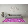 thumbnail image 3 of Ahgly Company Indoor Square Abstract Purple Modern Area Rugs, 5' Square, 3 of 4