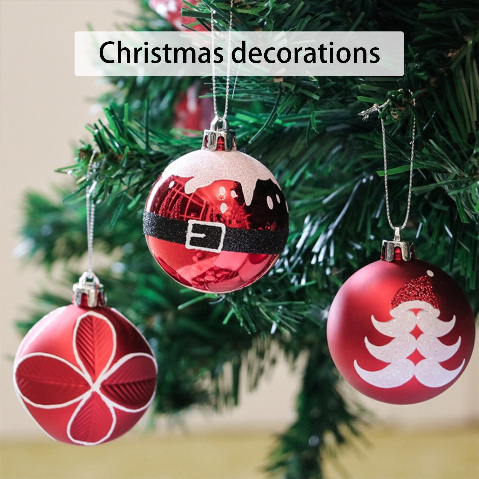 Christmas Throw On Sale And Clearance 6cm Christmas Ball Ornaments  Christmas Tree Decoration Holiday Multiple Styles Ornaments For Christmas  Trees Par