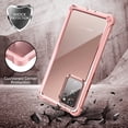 thumbnail image 5 of Dexnor for Galaxy Note 20 Ultra Case with Screen Protector Clear 360 Full Body Rugged Protective Shockproof Hard Back Cover Heavy Duty Defender Bumper for Samsung Note 20 Ultra 5G 6.7",Rose Gold, 5 of 7
