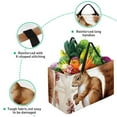 thumbnail image 3 of Squirrel Large Capacity Reusable Oxford Cloth Grocery Baskets: Foldable Toy Basket, Storage Bag, Easter Basket, 3 of 7