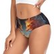 thumbnail image 2 of Fotbe Red And Gray Flame Fox Calzones Estampados para Mujer – Ropa Interior de Algodón, Cómoda, Suave y Elástica-XX-Large, 2 of 6