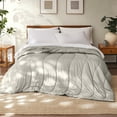 thumbnail image 3 of Modern Threads 200 Thread Count Taupe 100% Tencel Adult Comforter, Queen, 3 of 4