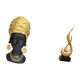 thumbnail image 5 of Estatua de mujer africana,Estante de oficina con estatua de mujer africana,Adorno de figura de resina delicado para el hogar,Escultura abstracta de fuego,Estatua de arte abstracto para, 5 of 8