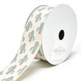 thumbnail image 1 of Deco Cactus Wired Canvas Ribbon, Sand, 1-1/2-Inch, 10-Yard, 1 of 1