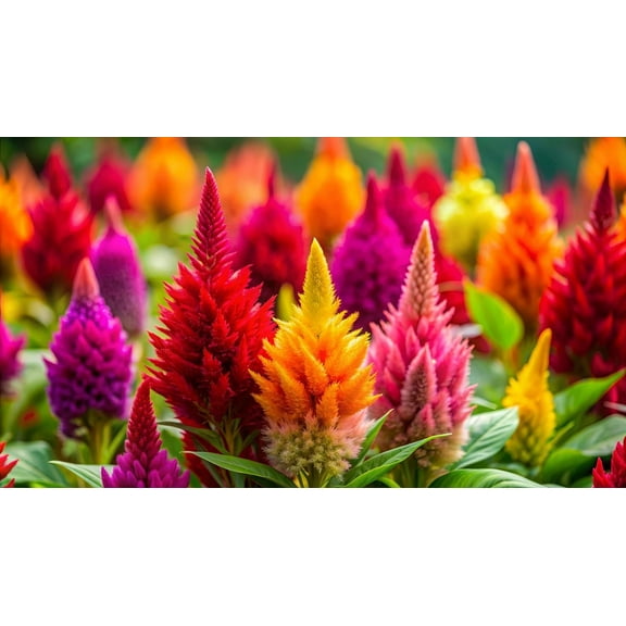 200  Celosia Seeds - Mixed Color Pampas Plume - Celosia Seeds