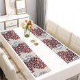 thumbnail image 2 of Red and Gray Floral Pattern Summer Placemats Table Placemats Set Of 6-Linen Kitchen Washable Placemats Table Mats 11.8"x17.7" Non-Slip Heat Resistant, 2 of 5