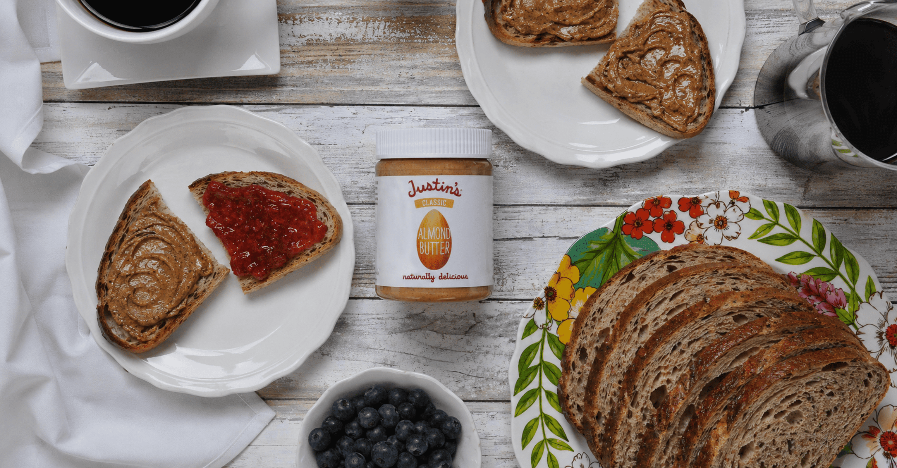 (6 pack) JUSTIN'S Classic Creamy Almond Butter Spread, 12 oz Jar