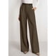 thumbnail image 5 of Pantalones de Pierna Ancha PRETTYGARDEN para Mujer Café XL, 5 of 6