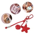 thumbnail image 4 of Unique Bargains 1 Pc Handbag Charm Star Pattern Bag Charm Red, 4 of 5