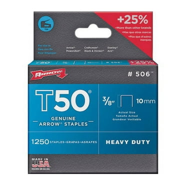 Arrow Fastener 50624 / 506 3/8 Inch Hd Staple 1250 Pack (Case of 4)