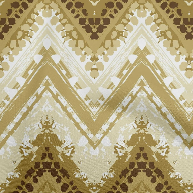 oneOone Rayon Olive Green Fabric Chevron Craft Projects Decor Fabric Printed By The Yard 56 Inch Wide