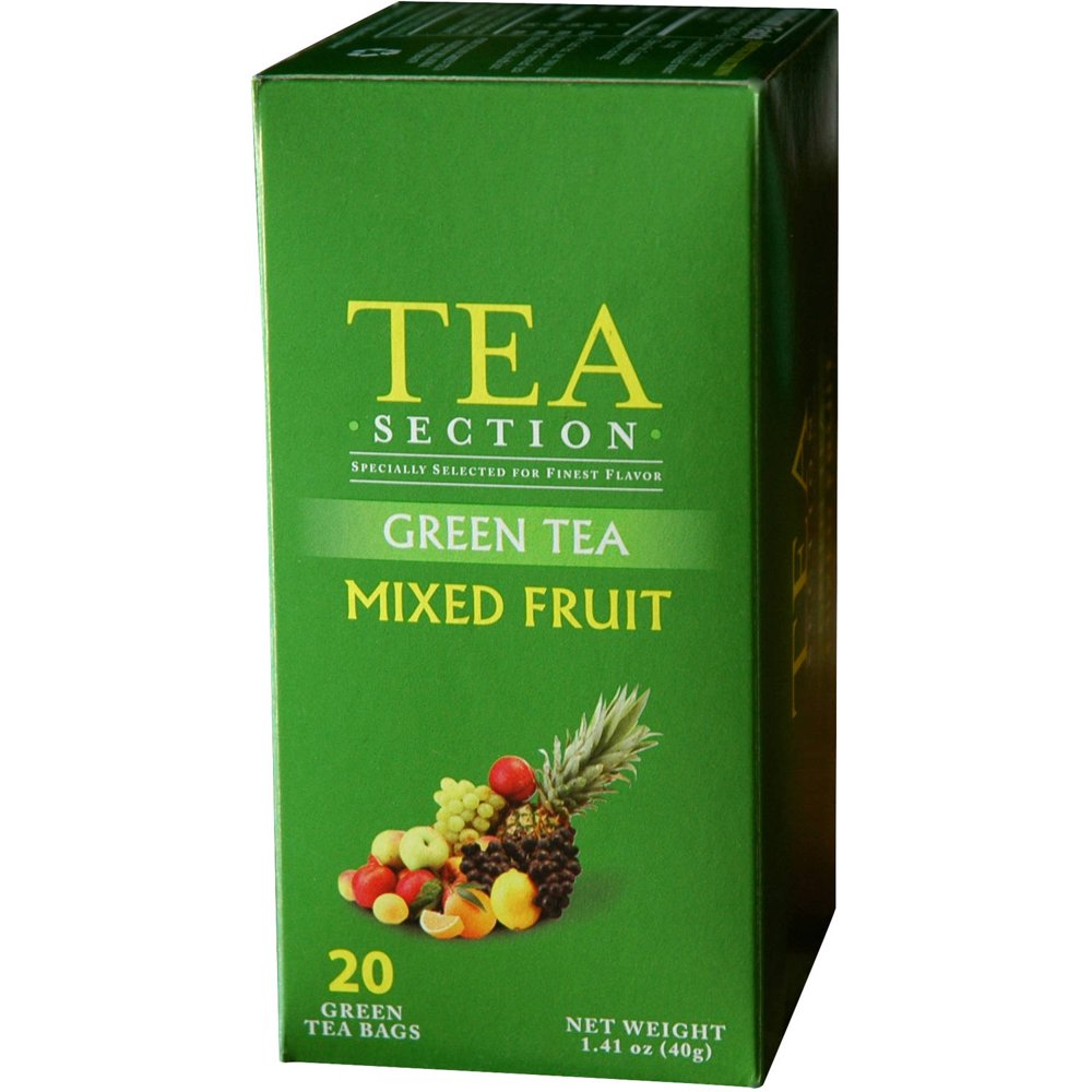Tea Section Mixed Fruit Green Tea Bags, 20 count, 1.41 oz