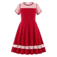 thumbnail image 1 of Robes Tendance pour Filles pour un Usage Quotidien Décontracté Robe Classique à Col Rond en Maille pour Âges 6 13 Tenue Parfaite de Printemps et d'Été avec Options de Style Polyvalentes, 1 of 2