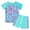 Z10Sky Blue, variant on Girls Swimsuit Bathing Suit For Children Kids Short Sleeve Swimwear And Shorts Scale Printed Swimwear Set Bikini Set For Swimsuit Party Size 10 Years-12 Years