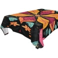 thumbnail image 4 of BZSMCE Square Tablecloth Colorfull Botany Pattern Pattern Tableclothes, 4 of 9