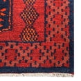 thumbnail image 3 of Rugsotic Carpets Hand Knotted Afghan, Oriental Silk And Wool Runner Area Rug, Multicolor, 2'6''x10', 3 of 5