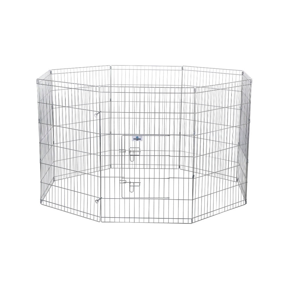 Confidence Pet Metal Playpen Exercise Pen Fence Cat Kennel XL Walmart