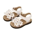 thumbnail image 3 of BOBOGOJP Kids Sandals Girls with Comfort Sole Summer Sandals Beige for Size 6, 3 of 9