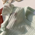 thumbnail image 6 of Babcutegg Girls Summer Casual T-Shirt with Floral Embroidered Flying Sleeves – Candy-Colored Round-Neck Short Sleeve Top for Everyday Wear Green Size 1, 6 of 6
