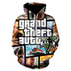 thumbnail image 4 of Sudadera con capucha para hombre y mujer con estampado 3D del juego GTA 5 Grand Theft Auto, estilo hip hop, de gran tamaño, ropa de calle, tops para niños, 4 of 5
