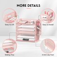 thumbnail image 3 of Paper Organizer with Pen Holders Mesh Letter Tray with Handle Paper Tray Organizer for A Files, 3 of 7
