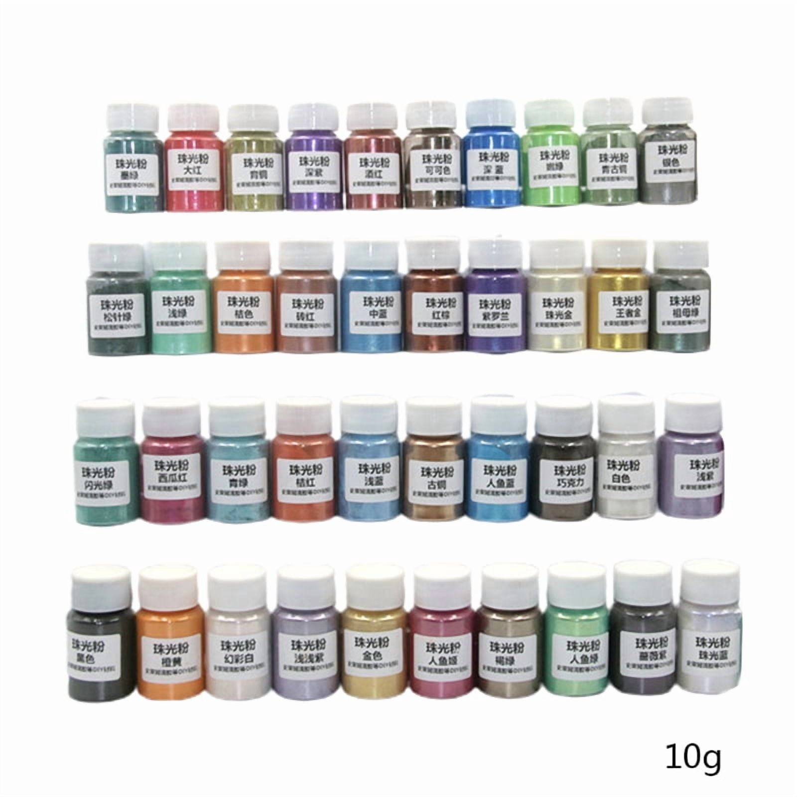 40 Colors Cosmetic Grade Pearlescent Natural Mica Mineral Powder Epoxy Resin Dye